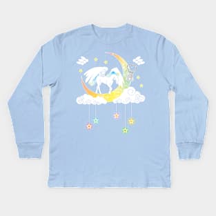 Moonlight Pegasus Kids Long Sleeve T-Shirt